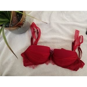 Red Lace Victorias Secret Bra